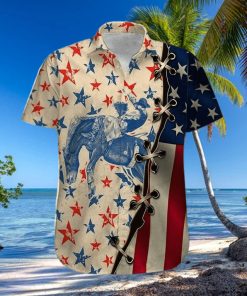 Hawaiian Aloha Shirts America Bareback Bronc