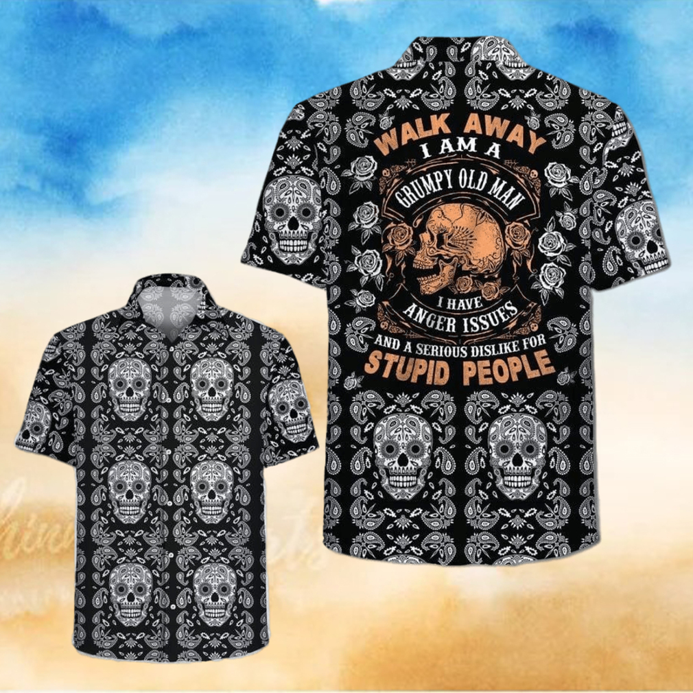 Hawaiian Aloha Shirts Grumpy Old Man Skull Pattern hawaiian shirt Hawaiian Aloha Shirts Grumpy Old Man Skull Pattern hawaiian shirt