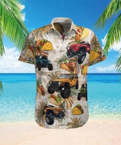 Hawaiian Aloha Shirts Jeep And Taco Colorful