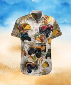 Hawaiian Aloha Shirts Jeep And Taco Colorful