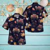 Kansas Jayhawks Snoopy Autumn Short Sleeve Button Up Tropical Hawaiian Shirt