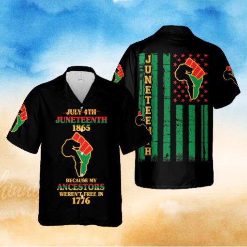 Hawaiian Aloha Shirts Juneteenth Since