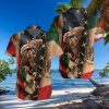 Komatsu Punisher Skull Short Sleeve Hawaiian Shirt