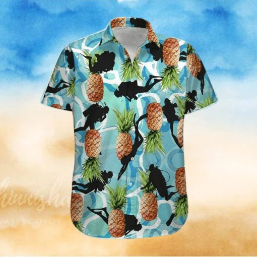 Hawaiian Aloha Shirts Scuba Diving Pineapple hawaiian shirt