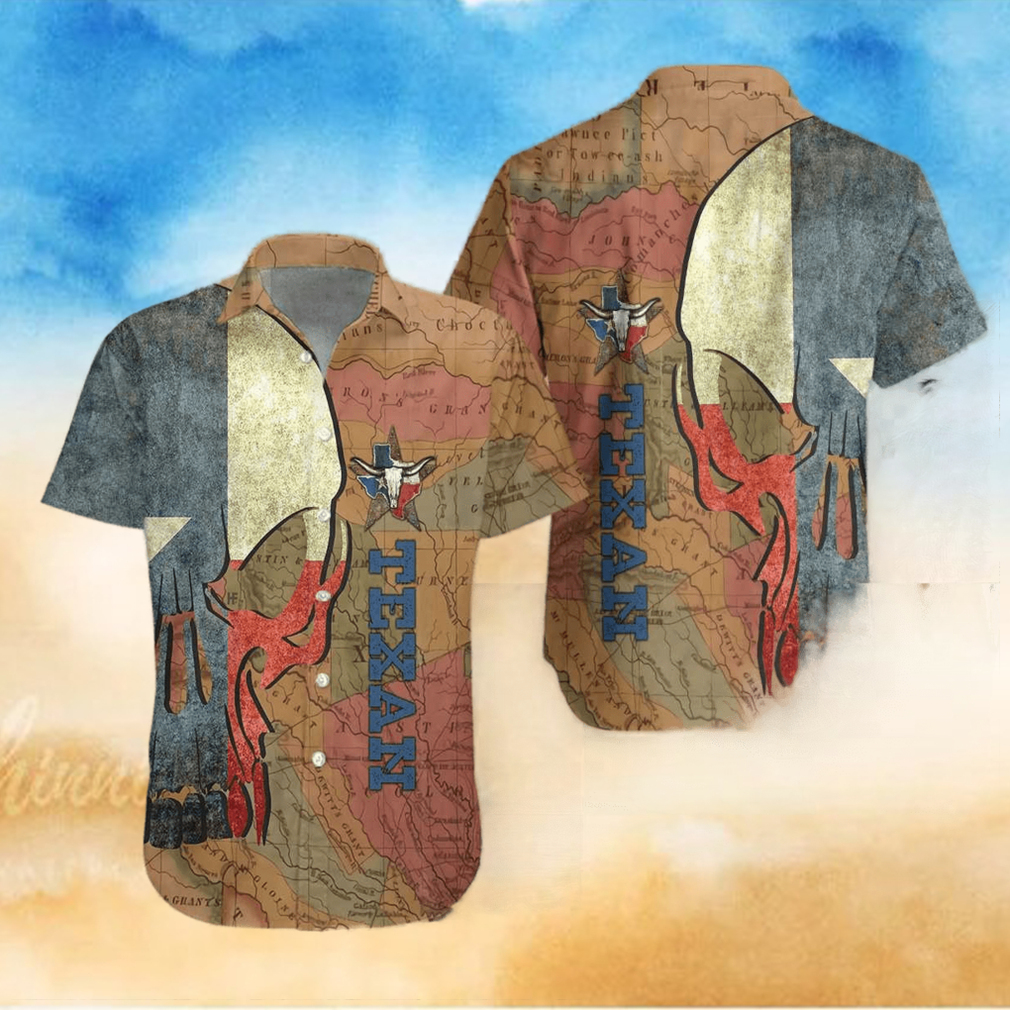 Hawaiian Aloha Shirts Texan And Skull hawaiian shirt Hawaiian Aloha Shirts Texan And Skull hawaiian shirt