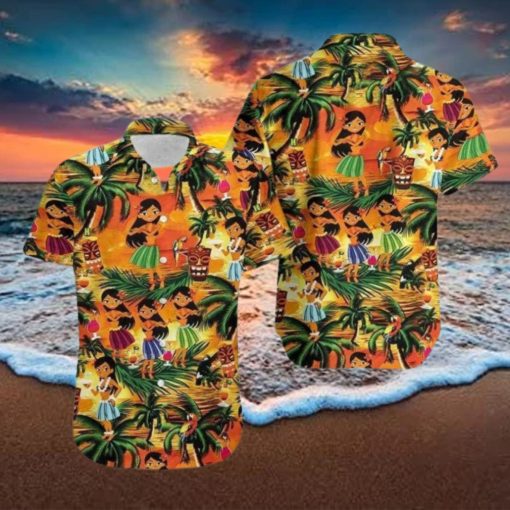 Hawaiian Aloha Shirts Tiki With Tropical Girls Dancing