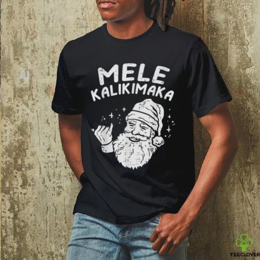 Hawaiian Christmas Mele Kalikimaka Santa Xmas Men Women Kids T Shirt