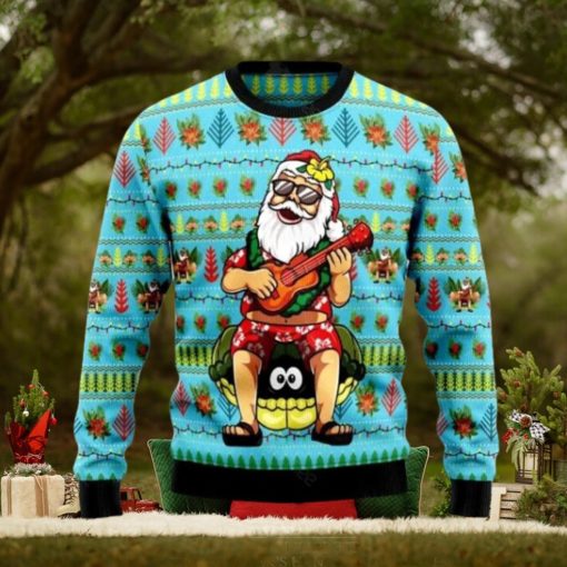 Hawaiian Christmas Santa Claus Ugly Christmas Sweater