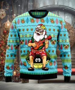 Hawaiian Christmas Santa Claus Ugly Christmas Sweater