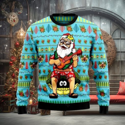 Hawaiian Christmas Santa Claus Ugly Christmas Sweater