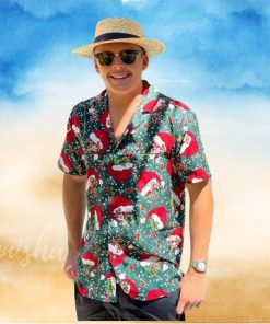 Hawaiian Shirt for men Christmas Party holiday Santa gift