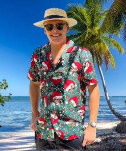 Hawaiian Shirt for men Christmas Party holiday Santa gift