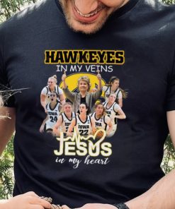 Hawkeyes In My Veins Jesus In My Heart T Shirt
