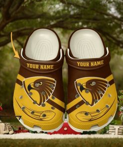 Hawthorn Football Club AFL Classic Custom Name Crocs Clogs Shoes