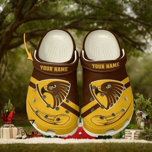 Hawthorn Football Club AFL Classic Custom Name Crocs Clogs Shoes