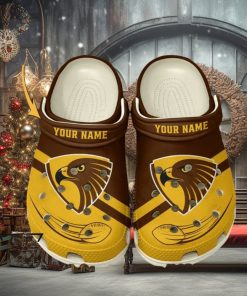 Hawthorn Football Club AFL Classic Custom Name Crocs Clogs Shoes