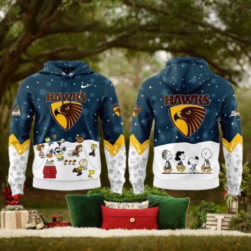 Hawthorn Football Club Peanuts & Snoopy Speciality Edition For Fans Hoodie Cap