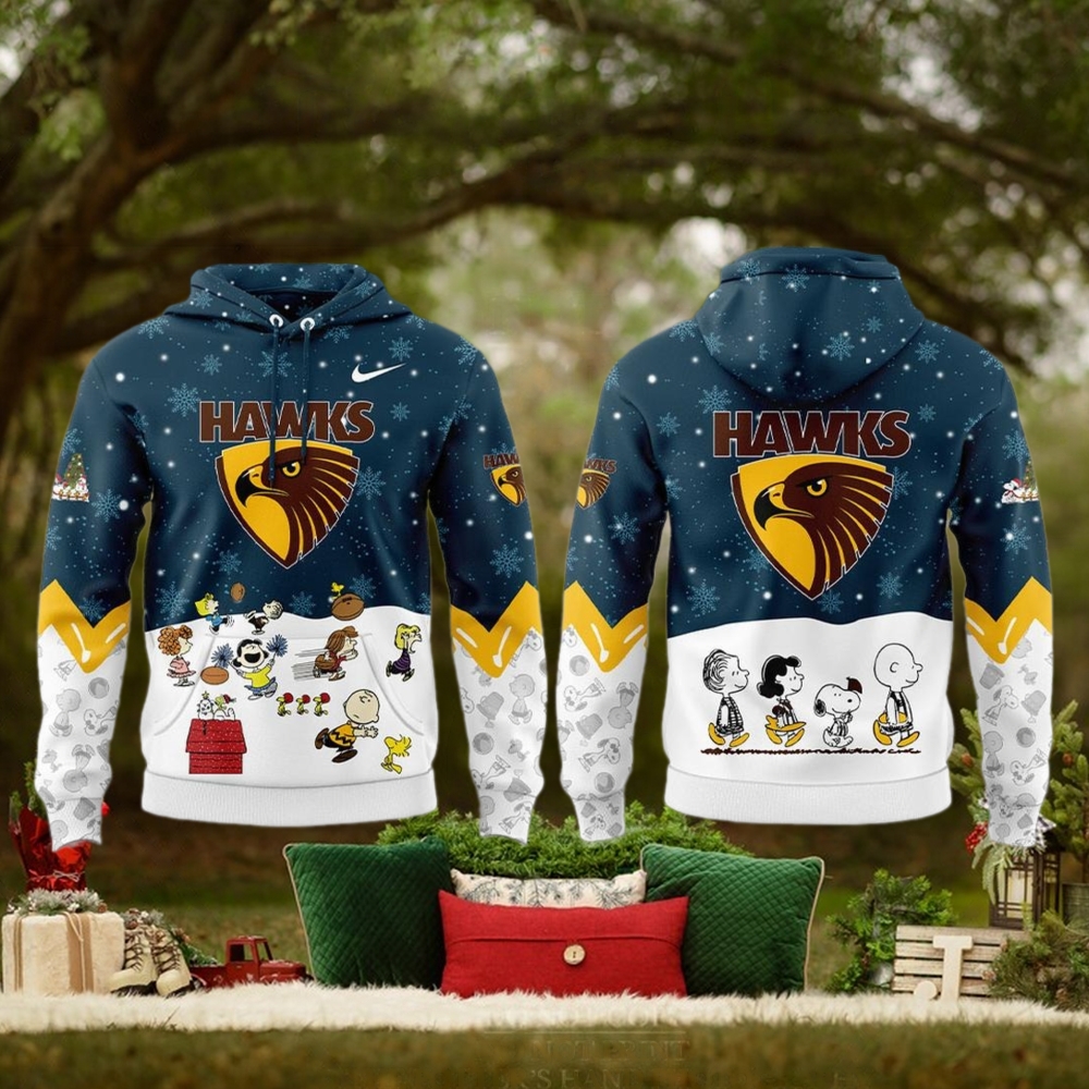 Hawthorn Football Club Peanuts & Snoopy Speciality Edition For Fans Hoodie Cap Hawthorn Football Club Peanuts & Snoopy Speciality Edition For Fans Hoodie Cap