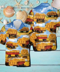 Hay Wagon Hawaiian Shirt
