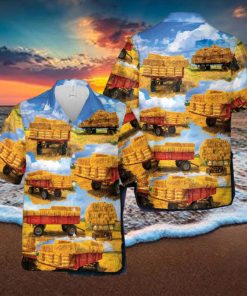 Hay Wagon Hawaiian Shirt