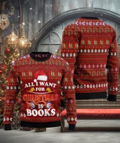 All i want for Christmas is book Christmas sweater