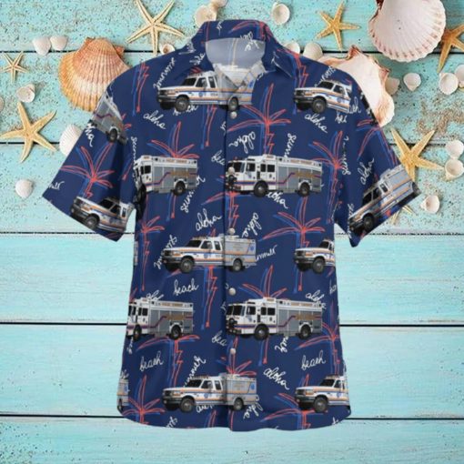 Hazlet New Jersey Hazlet Twp First Aid & Rescue Squad Hawaiian Shirt