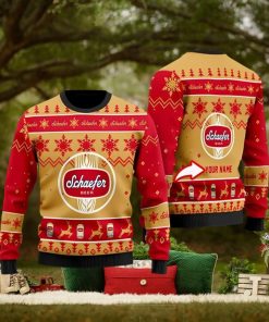 Funny Schaefer Beer Personalized Ugly Christmas Sweater 3D Printed