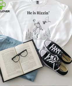 He Is Rizzin Funny Basketball Retro Christian Religious T Shirt