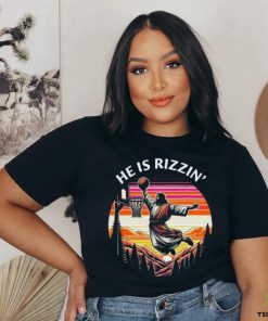 He Is Rizzin Jesus Basketball Easter Christian Shirt