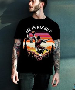 He Is Rizzin Jesus Basketball Easter Christian Shirt