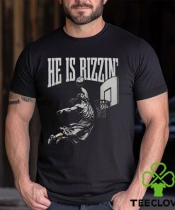 He Is Rizzin Jesus Playing Basketball Men's T shirt