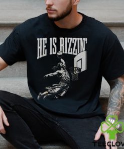 He Is Rizzin Jesus Playing Basketball Men's T hoodie, sweater, longsleeve, shirt v-neck, t-shirt