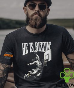 He Is Rizzin Jesus Playing Basketball T Shirt