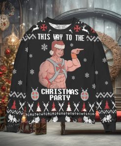 He Man And The Masters This Way To The Christmas Party Christmas Ugly Sweater Party