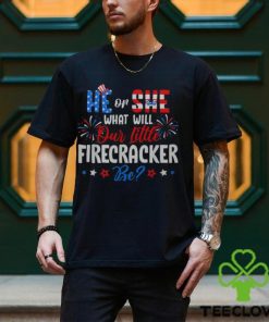 He Or She What Will Our Little Firecracker Be Gender Reveal Men's T hoodie, sweater, longsleeve, shirt v-neck, t-shirt