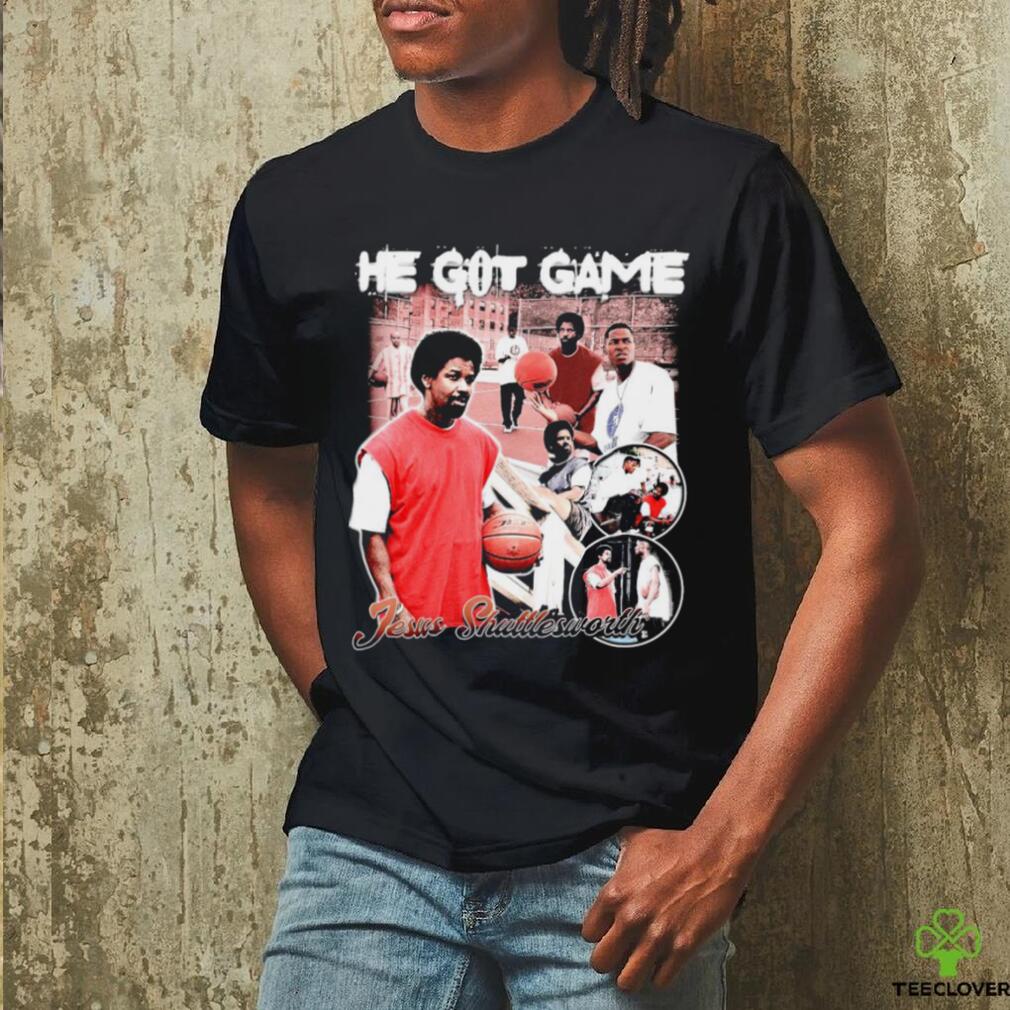 He got game Jesus Shuttlesworth retro movie shirt He got game Jesus Shuttlesworth retro movie shirt