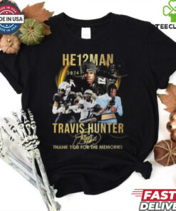 He12man 2024 Travis Hunter Colorado Buffaloes Signature Thank You For The Memories Shirt