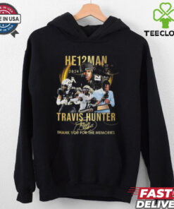 He12man 2024 Travis Hunter Colorado Buffaloes Signature Thank You For The Memories Shirt