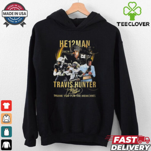 He12man 2024 Travis Hunter Colorado Buffaloes Signature Thank You For The Memories Shirt
