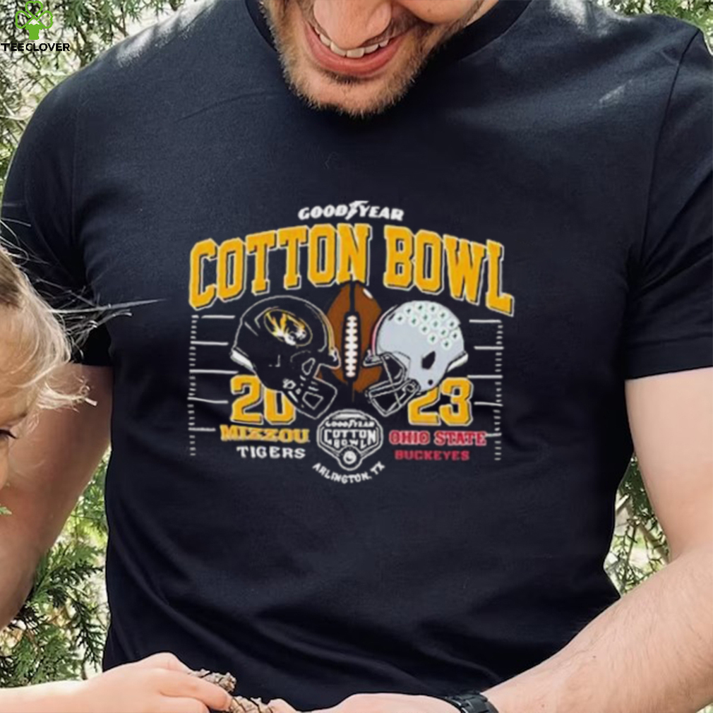 Head To Head Goodyear Cotton Bowl 2023 Mizzou Tigers Vs Ohio State Buckeyes Shirt