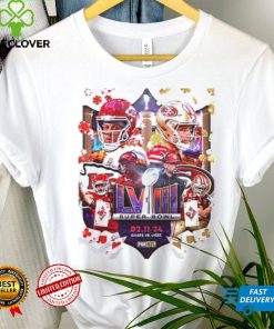 Head To Head Matchup San Francisco 49ers X Kanas City Chiefs February 11 2024 Super Bowl LVIII Unisex T Shirt