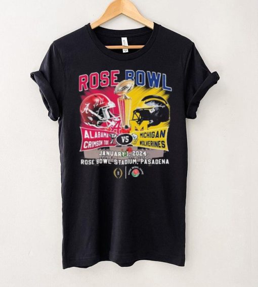 Head To Head Rose Bowl Alabama Crimson Tide Vs Michigan Wolverines January 1 2024 Shirt