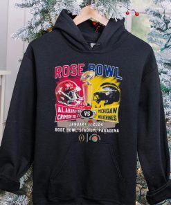 Head To Head Rose Bowl Alabama Crimson Tide Vs Michigan Wolverines January 1, 2024 Shirt