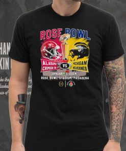 Head To Head Rose Bowl Alabama Crimson Tide Vs Michigan Wolverines January 1, 2024 Shirt