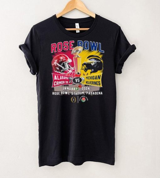 Head To Head Rose Bowl Alabama Crimson Tide Vs Michigan Wolverines January 1, 2024 Shirt