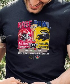 Head To Head Rose Bowl Alabama Crimson Tide Vs Michigan Wolverines January 1, 2024 Shirt