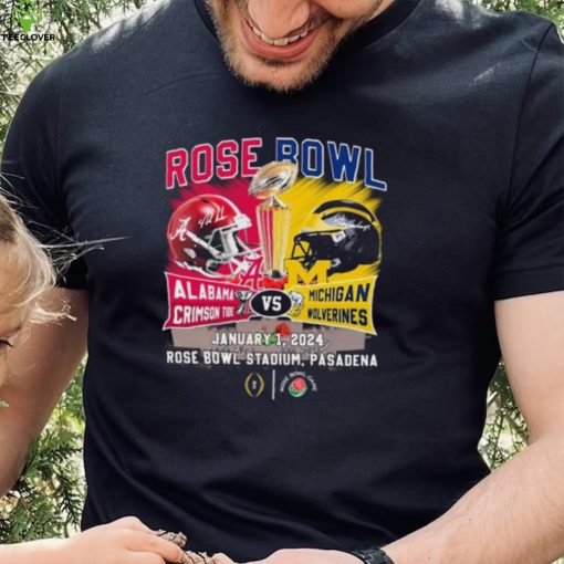 Head To Head Rose Bowl Alabama Crimson Tide Vs Michigan Wolverines January 1, 2024 Shirt