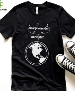 Headphones on World Off Earth hoodie, sweater, longsleeve, shirt v-neck, t-shirt