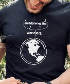 Headphones on World Off Earth hoodie, sweater, longsleeve, shirt v-neck, t-shirt