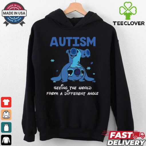Headstanding Stitch Autism Seeing The World From A Different Angle T Shirt